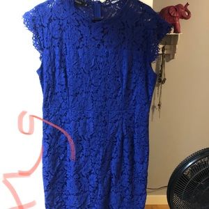Blue lace dress